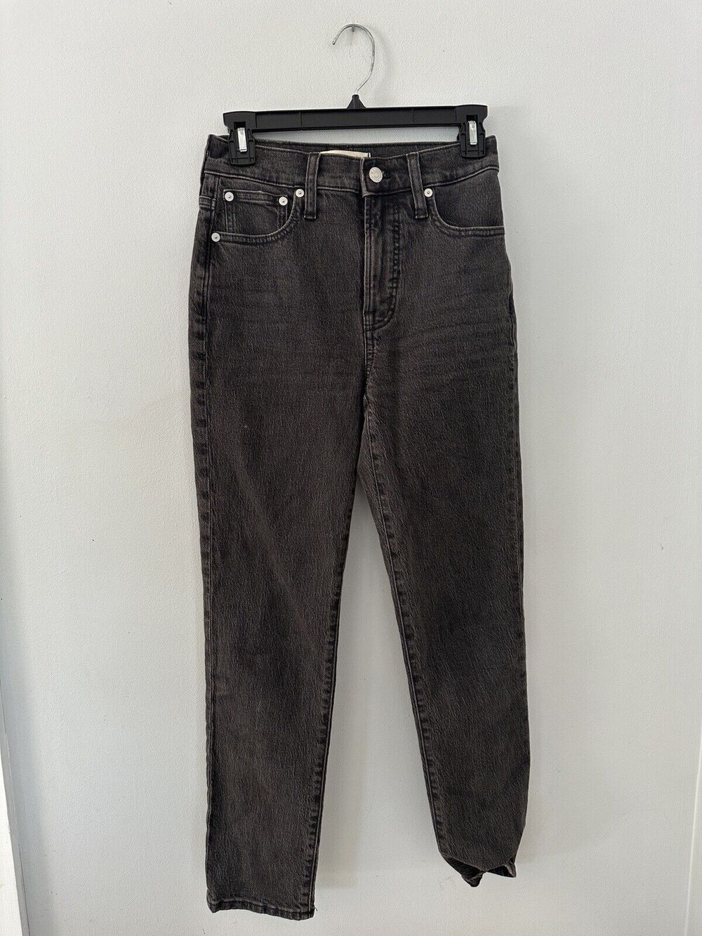 Madewell The Perfect Vintage Jean Womens 23 High Rise Crop Gray Stretch Denim
